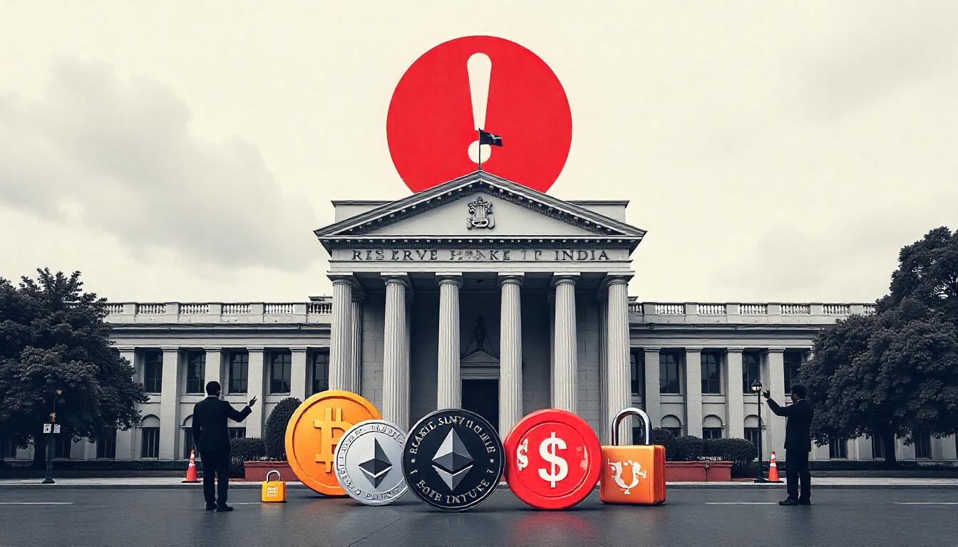 印度储备银行（RBI）再次警告不要有加密货币的风险